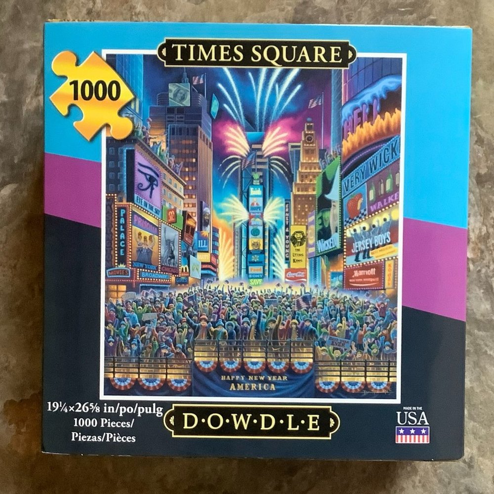 DOWDLE Puzzle, Times Square, 1000 pieces, EXCELLENT CONDITION